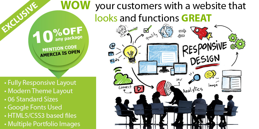 web design promotion discount and save