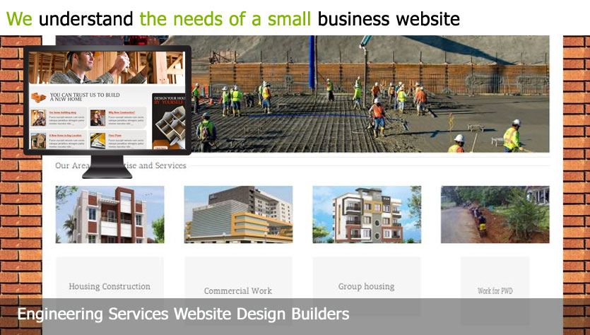 engineering service web design template site builder